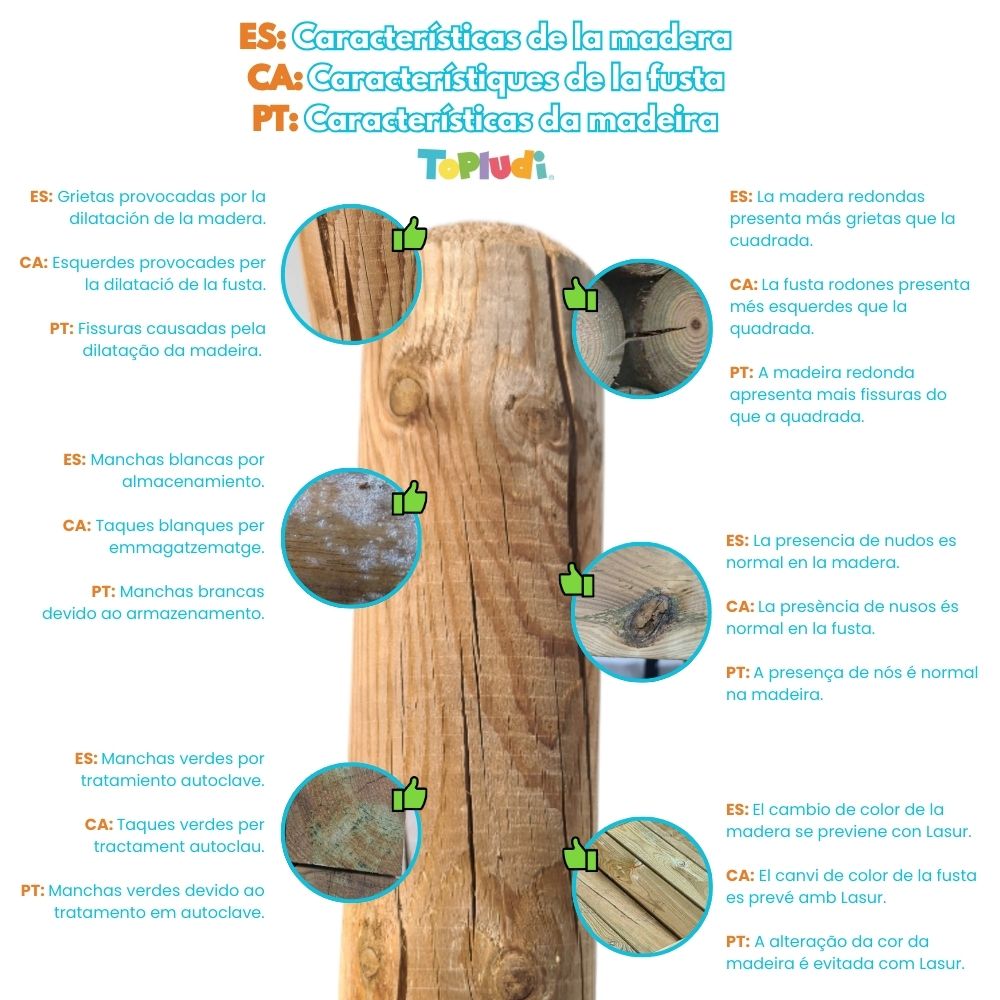 columpio homologado de una plaza con asiento plano