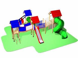 Parque infantil Madrid homologado con toboganes