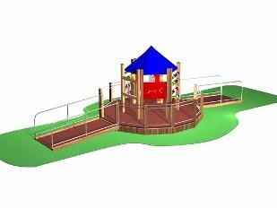 Parque infantil Carrusel discapacitados