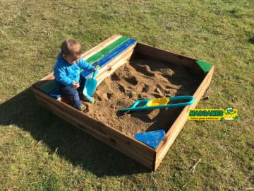 Arenero cajon banco masgames