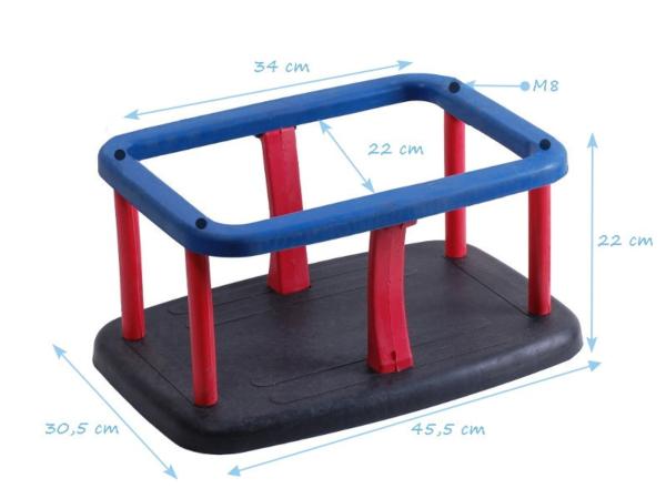 assento bebé de borracha com correias