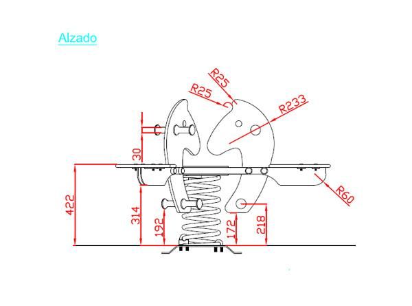Balanço Gangorra tripla “OS PÔNEIS”
