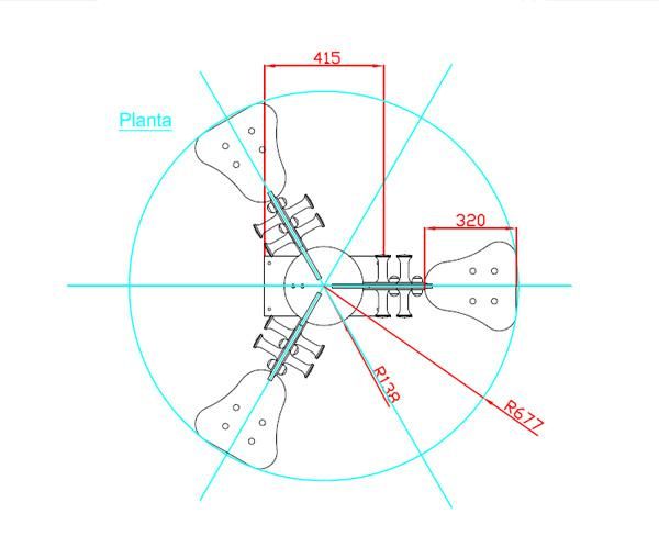 Balanço Gangorra tripla “OS PÔNEIS”