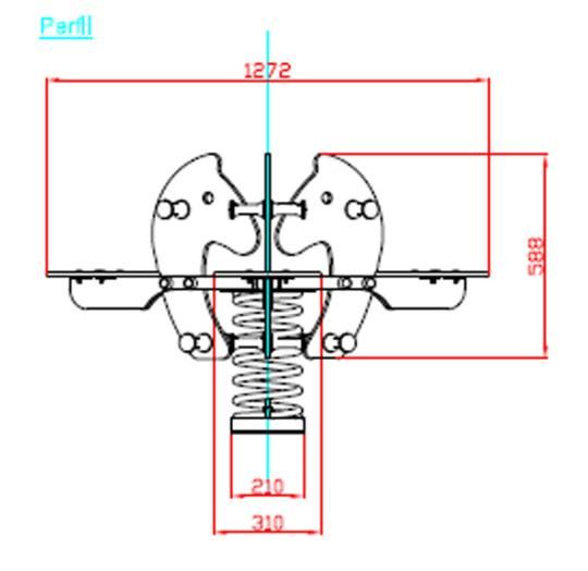 Balanço Gangorra tripla “OS PÔNEIS”