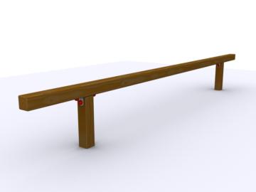 Barra d'equilibri de fusta