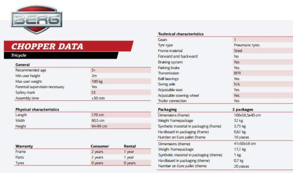 tricicle pedals BERG Chopper