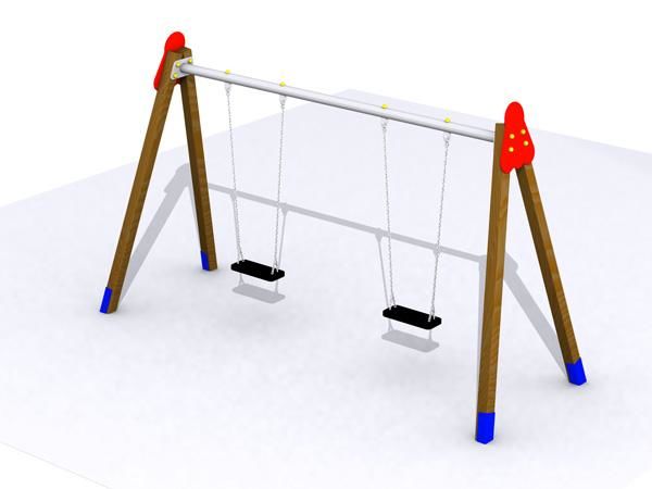 gronxador doble amb seient pla