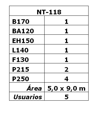 Calistenia Workout NT118 especificaciones