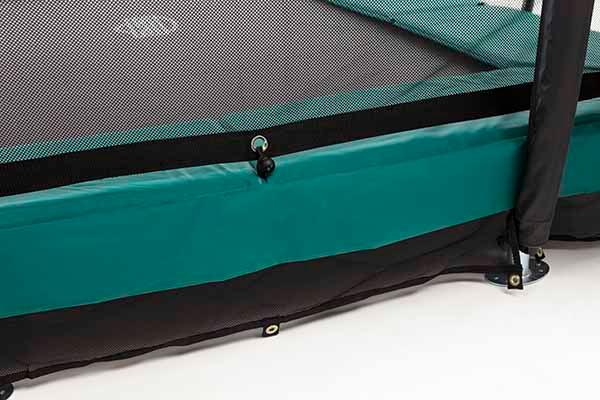 Cama elástica BERG Ultim Inground Champion Green con red Deluxe