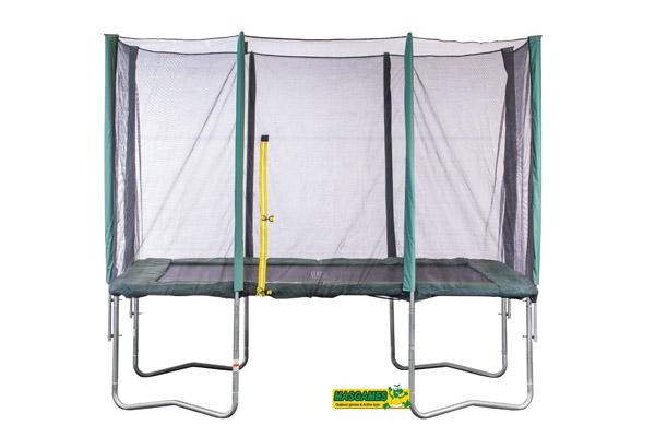 cama elástica rectangular M con red masgames