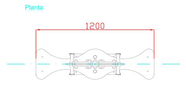 Balanço Gangorra Dupla 