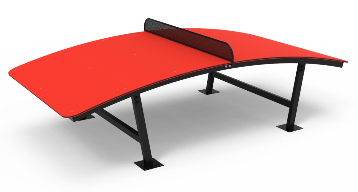 Mesa de Tênis Futebol ATLANTA vermelho