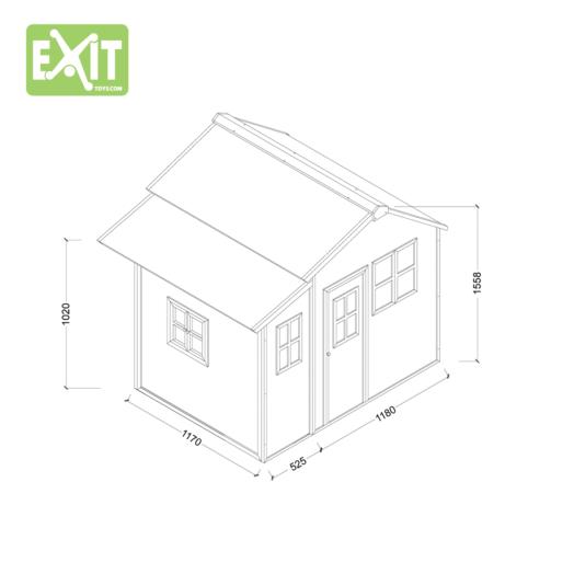 Casita-de-madeira-Loft-150-Red-medidas