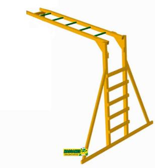 Escada de macaco para complementar o parque infantil Teide