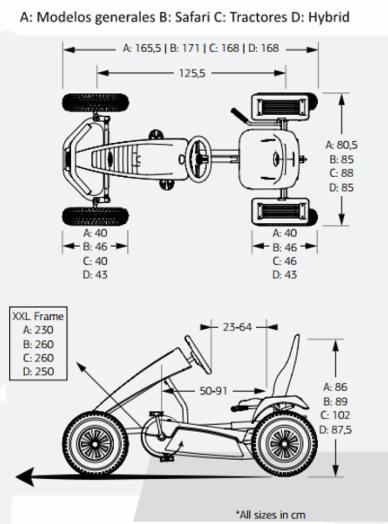 Kart de pedales eléctrico BERG XXL B.Super Blue E-BFR 