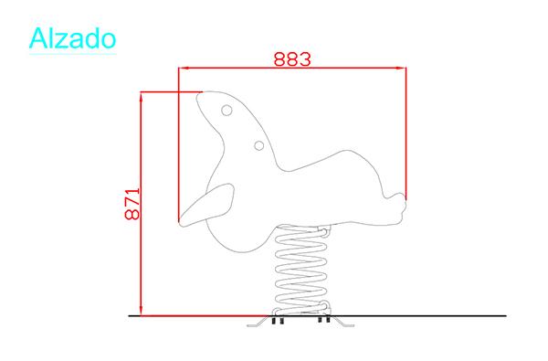 Balanço mola painel duplo SELOS ADAPTADO