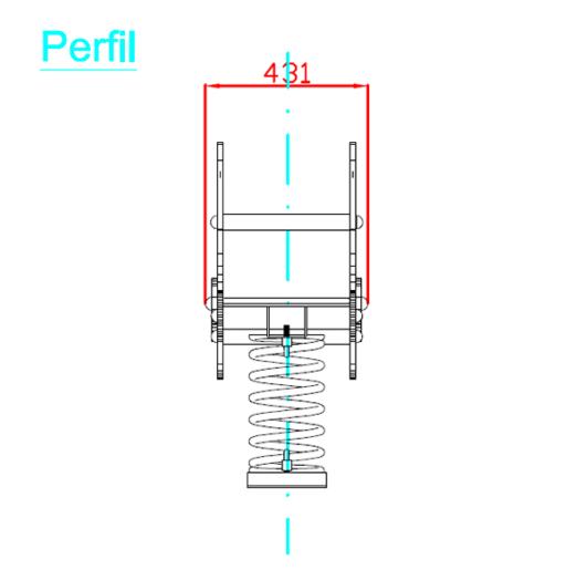 Balanço mola painel duplo SELOS ADAPTADO