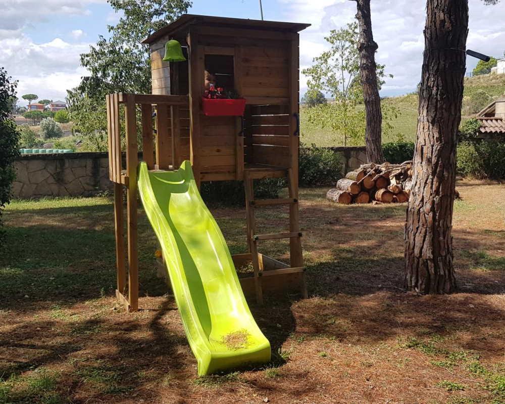 Parque infantil MASGAMES TAGA con pared de escalada y columpio