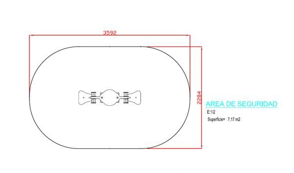 Balanço Gangorra Dupla “METÁLICA”