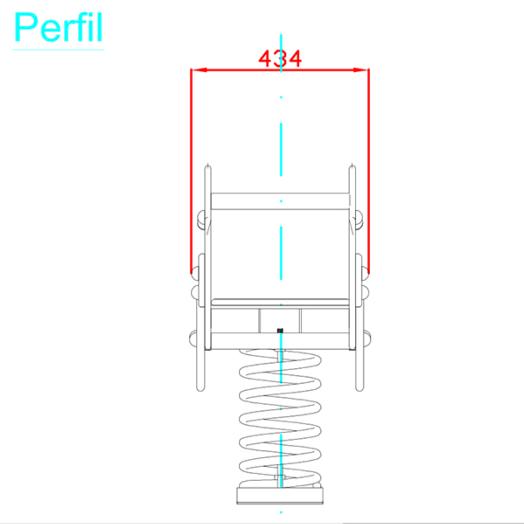 Balanço mola painel duplo CARRINHO ADAPTADO