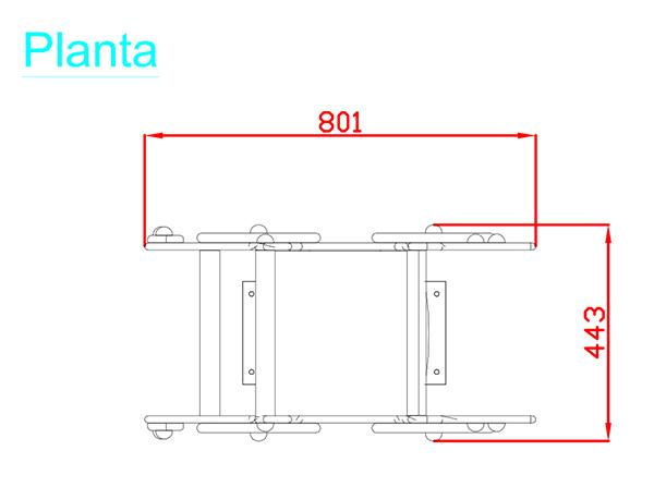 Balanço mola painel duplo CARRINHO ADAPTADO