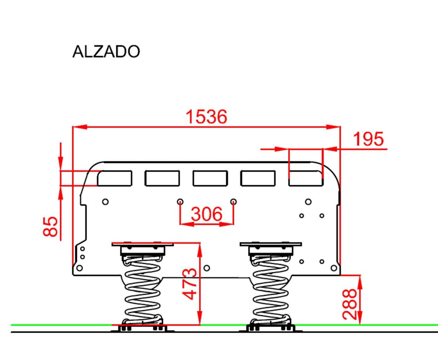 Miedes Alçat Balancí Múltiple LONDON BUS 8 places ús públic