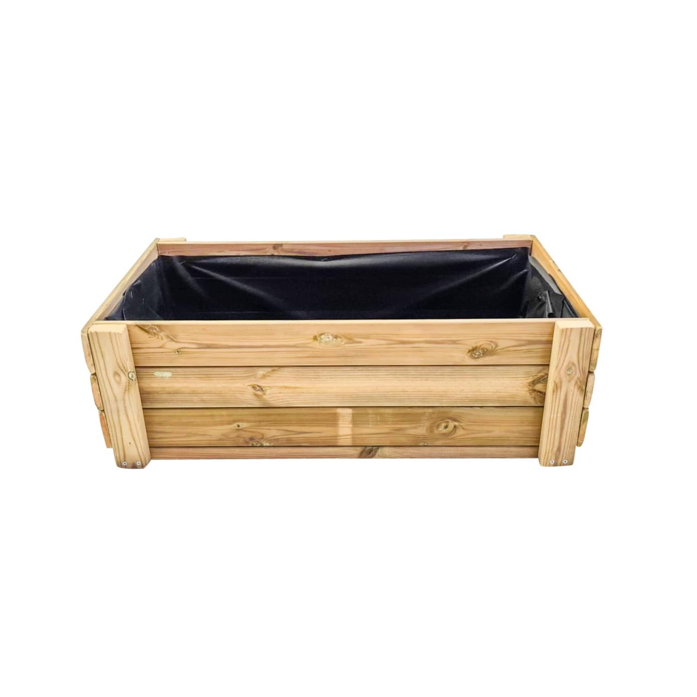 Mesa de cultivo-jardinera de madera tratada MASGAMES FORTIS L