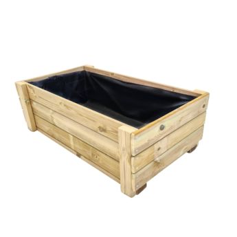 Mesa de cultivo-jardinera de madera tratada MASGAMES FORTIS L