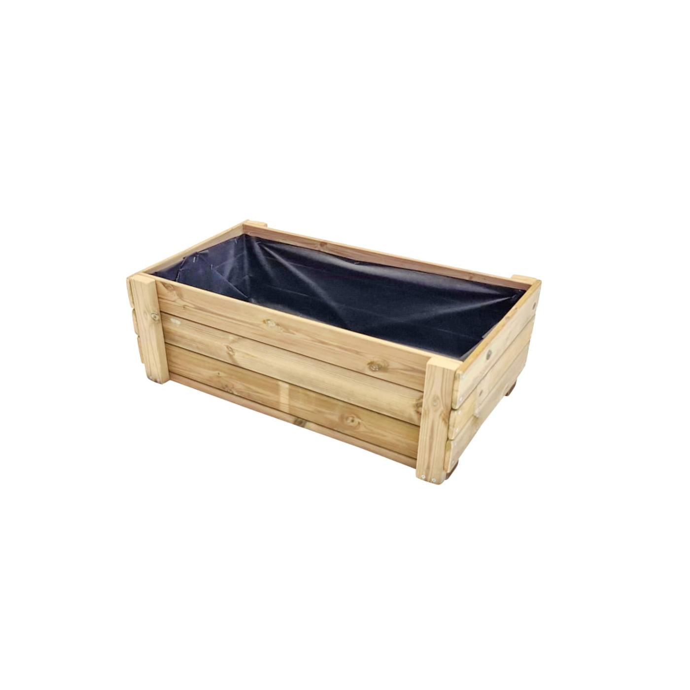 Mesa de cultivo-jardinera de madera tratada MASGAMES FORTIS L