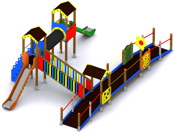 Parque infantil ASIA adaptado