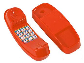 Telefone vermelho para parques de criança