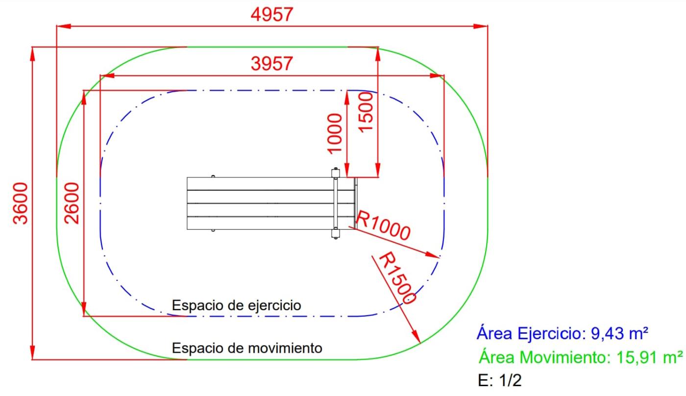  Aparell circuit educació física per a exterior: Banc d'abdominals de fusta homologat