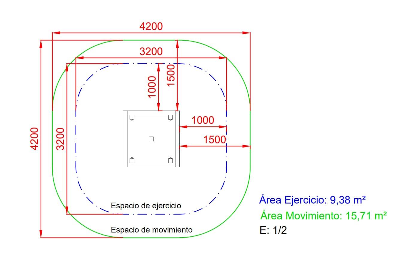 Aparell de circuit d'educació física: Esquats