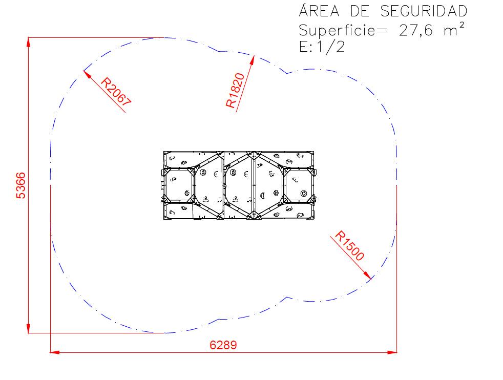 área de seguridad Rocódromo Infantil BROAD PEAK uso público