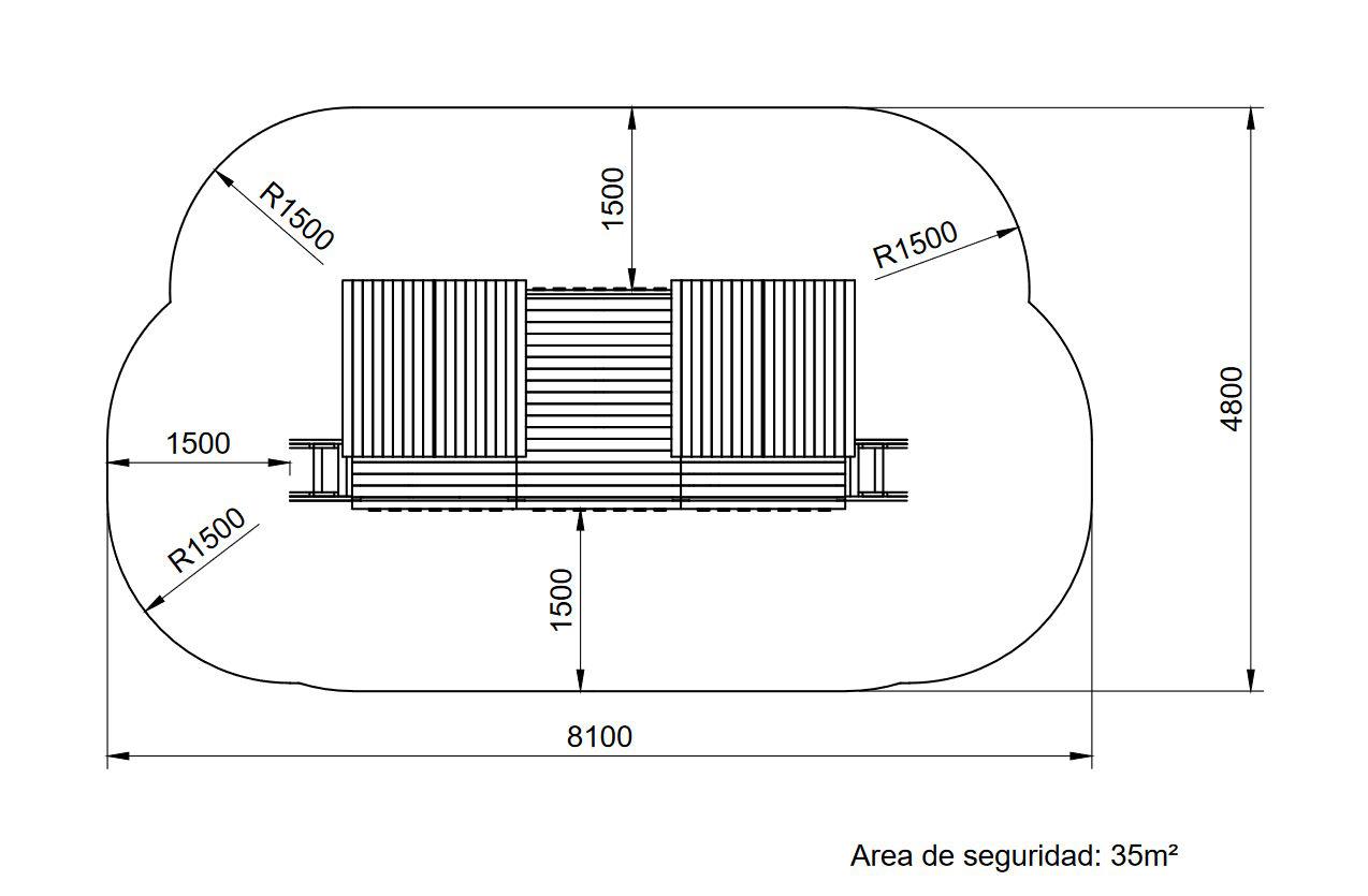 Casitas Masgames Doblepop XL HORECA elevadas con plataforma, homologadas para uso público