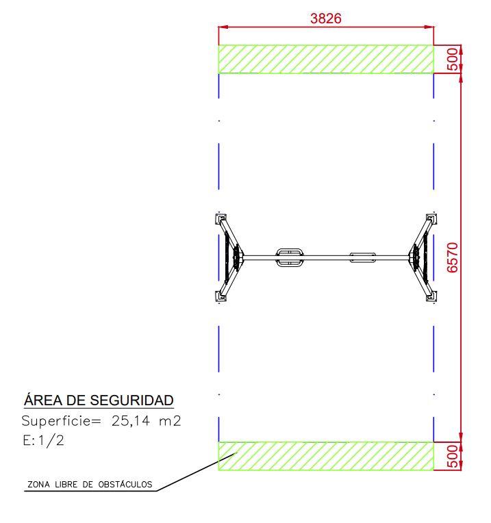 Columpio homologado Heroes Biplaza