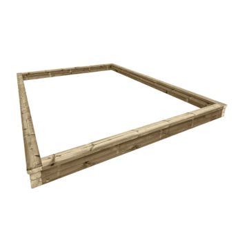 Arenero de madera MASGAMES Coveri homologado con cubierta de lona fuerte
