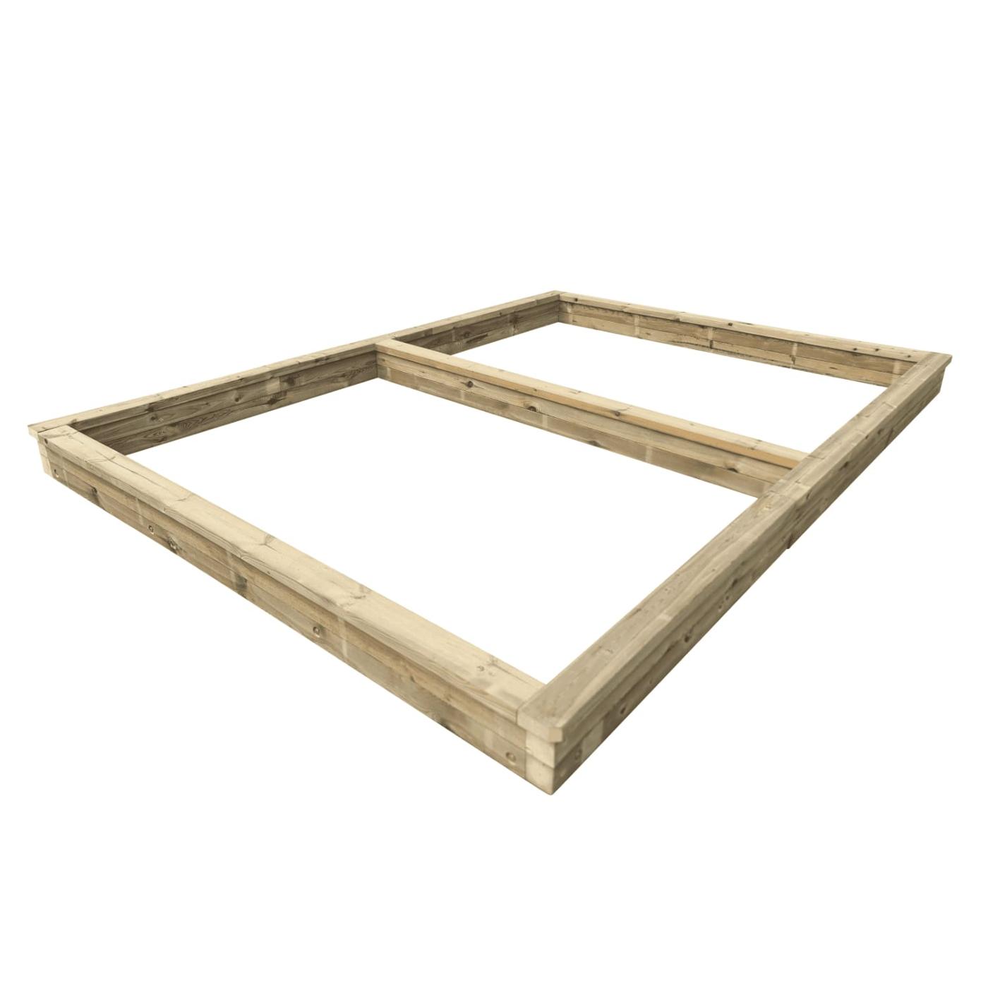 Arenero de madera con separación central MASGAMES Coveri con cubierta de lona fuerte