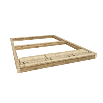 Arenero de madera con separación central y cajas de almacenaje MASGAMES Coveri