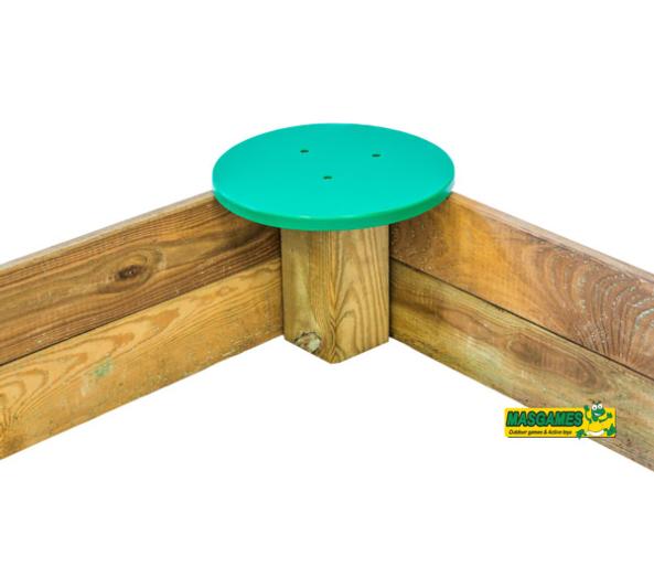 Arenero de madera MASGAMES DELUXE L con anclajes