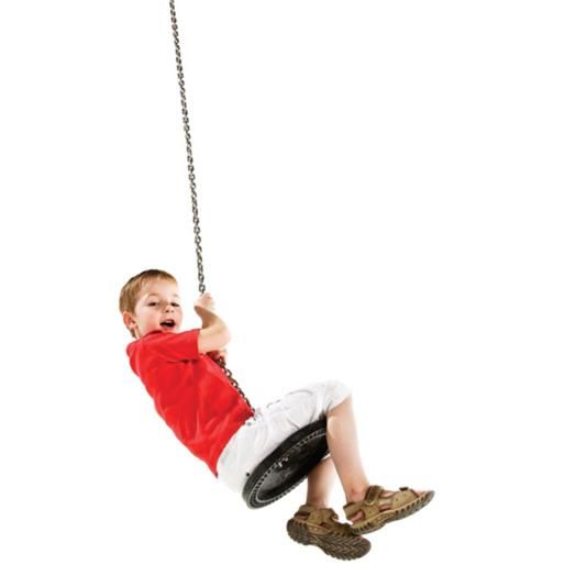 assento de borracha e cadeias para tirolina