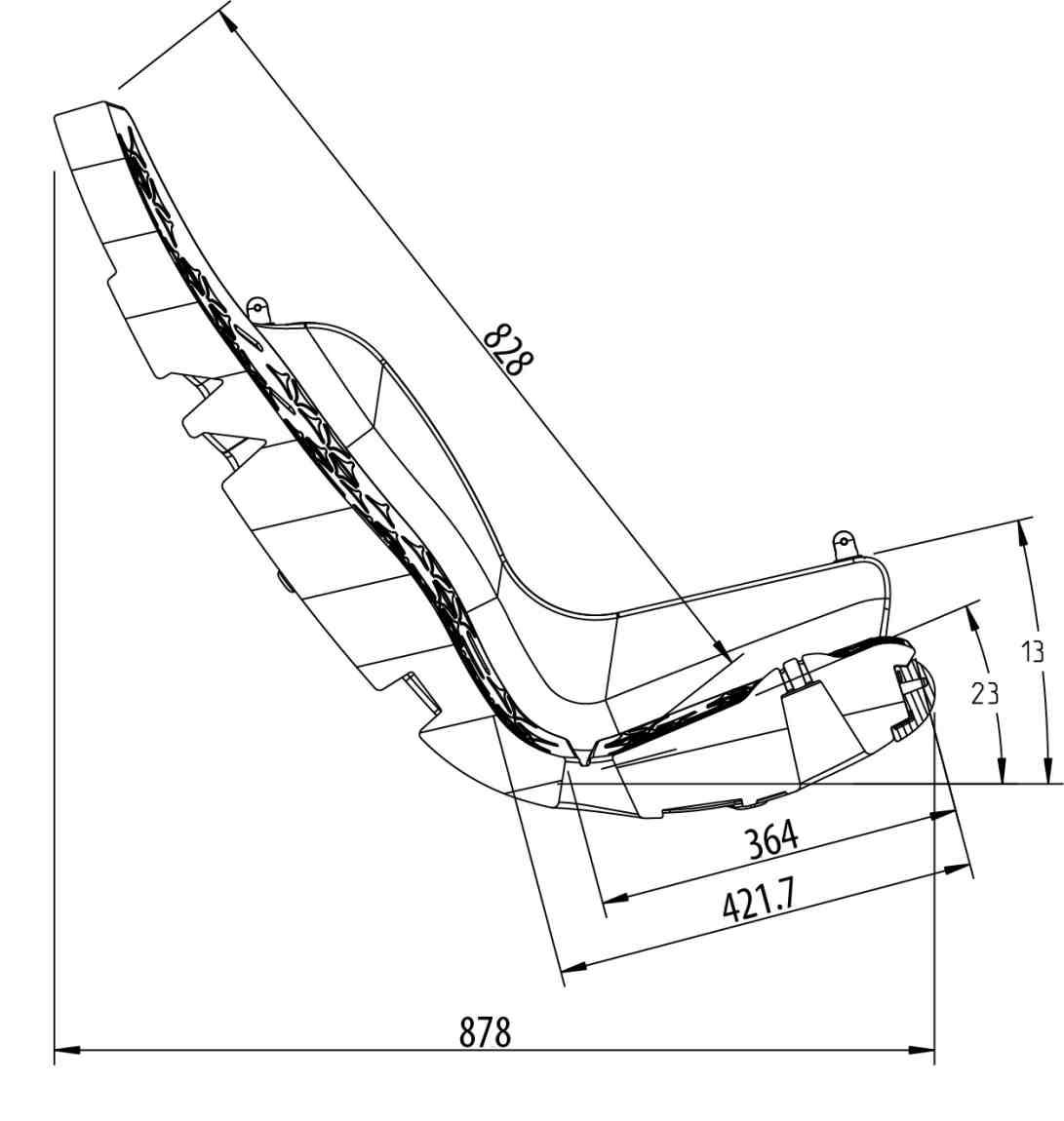 Asiento inclusivo para columpios con cadenas