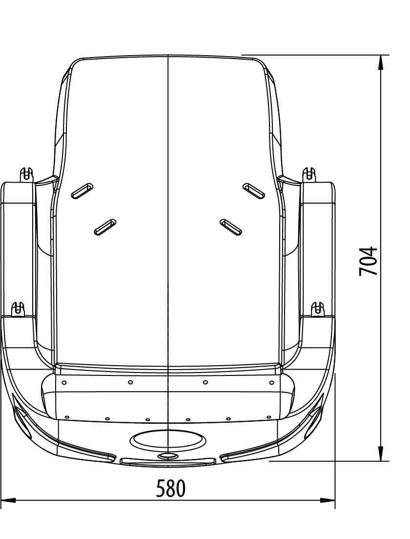 Asiento inclusivo para columpios con cadenas