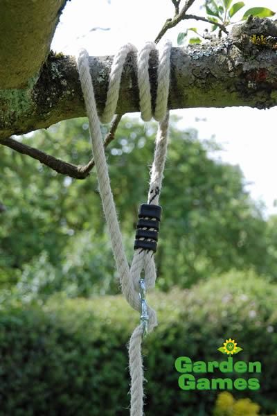 Seient de fusta per a penjar en un arbre - Cordes de 3 m. 1