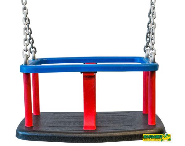 assento bebé de borracha com correias