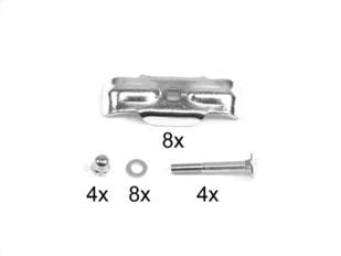 Kit montaje red protección cama elástica BERG