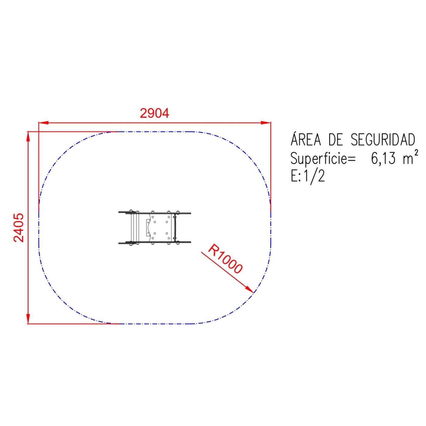 Balancín Muelle simple doble panel las focas