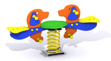 Balanço Gangorra dupla “Os cãezinhos”