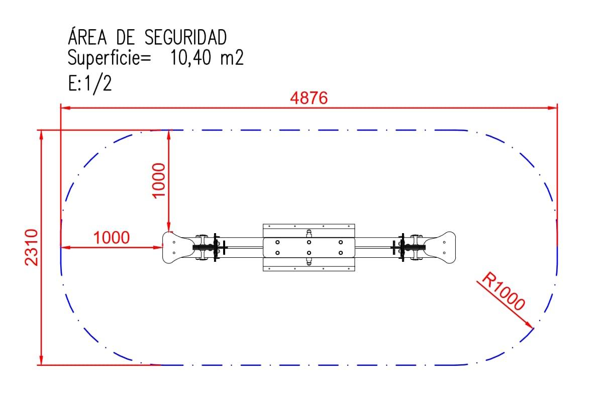 Balancín Muelle doble Los Ponys