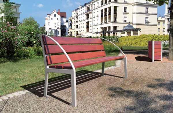 banc de fusta de roure silaos mobiliari d'exterior